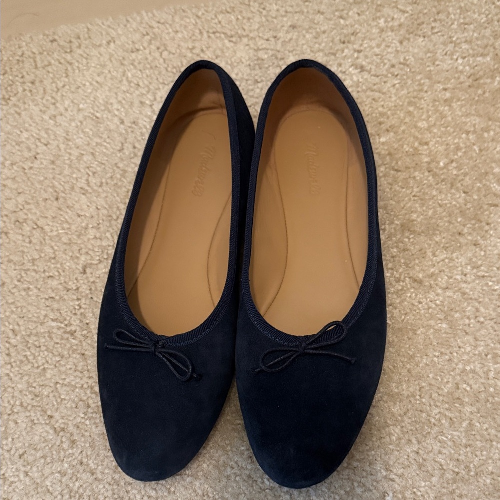 Madewell Suede Classic Navy Blue Women's Flats